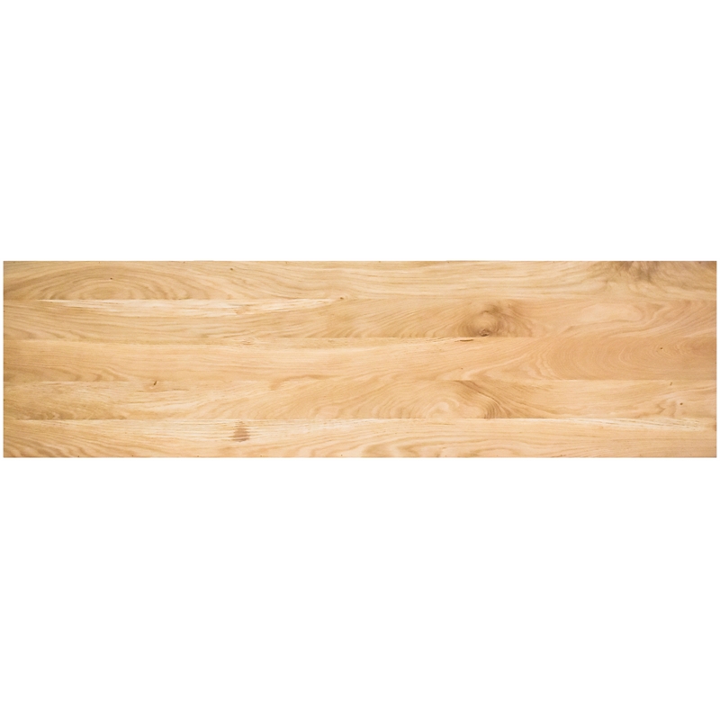 Maklaine Mid-Century Wood 30''H x 60''W x 18''D White Oak Console Table