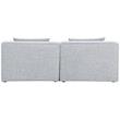Maklaine Contemporary 26''H x 72''W x 36''D Grey Durable Linen Modular Sofa