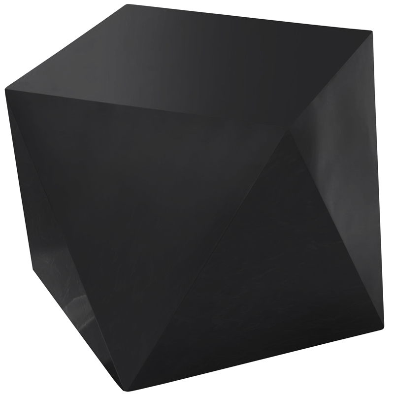 Maklaine Contemporary 19.5''H x 20''W x 20''D Diamond Shaped Steel End Table