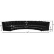 Maklaine 5-Piece Contemporary Velvet Modular Sectional in Black