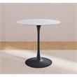 Maklaine 36''H x 36''W x 36''D Matte Black Counter Height Table