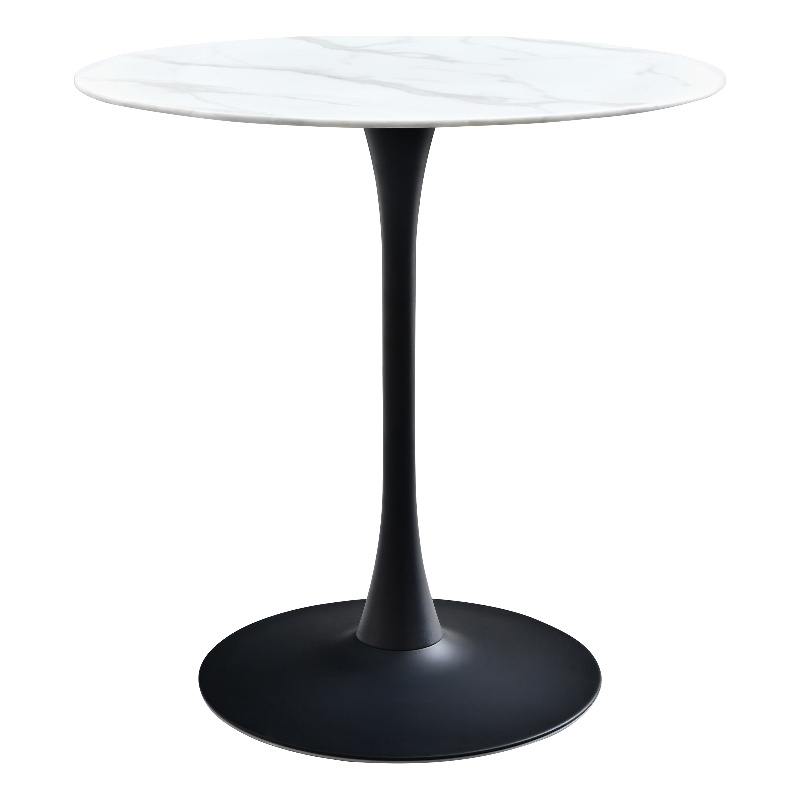 Maklaine 36''H x 36''W x 36''D Matte Black Counter Height Table