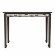 Maklaine Traditional Wood Counter Height Table in Gray Finish
