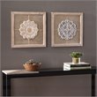 Maklaine Transitional Wall Panels in Natural / Distressed White (Set of 2)