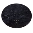 Maklaine Transitional End Table with Wireless Charging Station Gold - Black