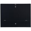Maklaine Transitional Wood Wall Mounted Laptop Desk in Black