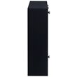 Maklaine Transitional Wood Wall Mounted Laptop Desk in Black