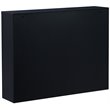 Maklaine Transitional Wood Wall Mounted Laptop Desk in Black