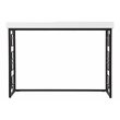 Maklaine Modern / Contemporary Console Table in Black - White