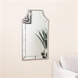 Maklaine Transitional Decorative Wall Mirror with Silver Frame