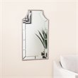 Maklaine Transitional Decorative Wall Mirror with Silver Frame