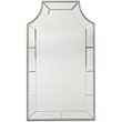 Maklaine Transitional Decorative Wall Mirror with Silver Frame