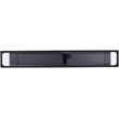 Maklaine Modern / Contemporary Glass Console Table in Black Finish