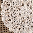 Maklaine Transitional Wall Decor Panel in Natural / Distressed White