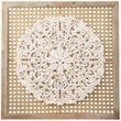 Maklaine Transitional Wall Decor Panel in Natural / Distressed White