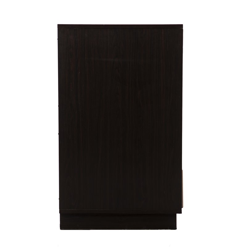 Maklaine Transitional Engineered Wood Accent Cabinet in Brown / Cream