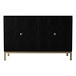 Maklaine Transitional 2-Door Engineered Wood Accent Cabinet in Black