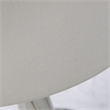 Maklaine Transitional Table Lamp with Drum Shade in White / Gray / Silver