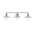 Maklaine 3 - Light Mid - Century Metal Wall Sconce in Chrome