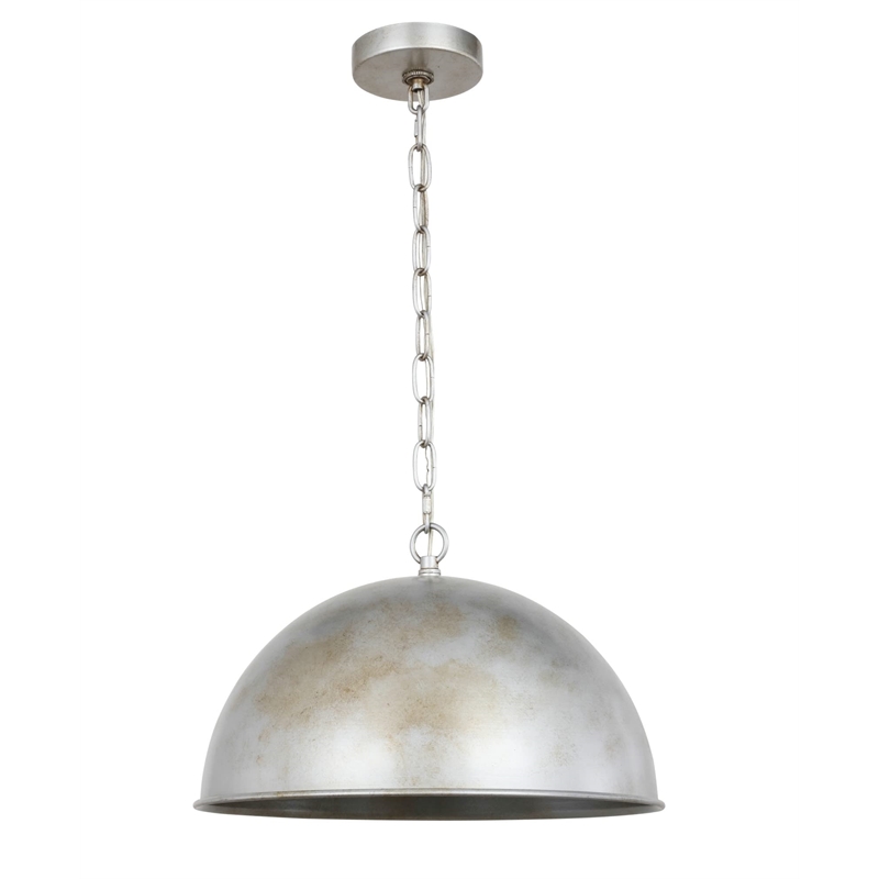 Maklaine Modern 1 - Light Transitional Metal Pendant in Black