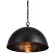 Maklaine Modern 1 - Light Transitional Metal Pendant in Black