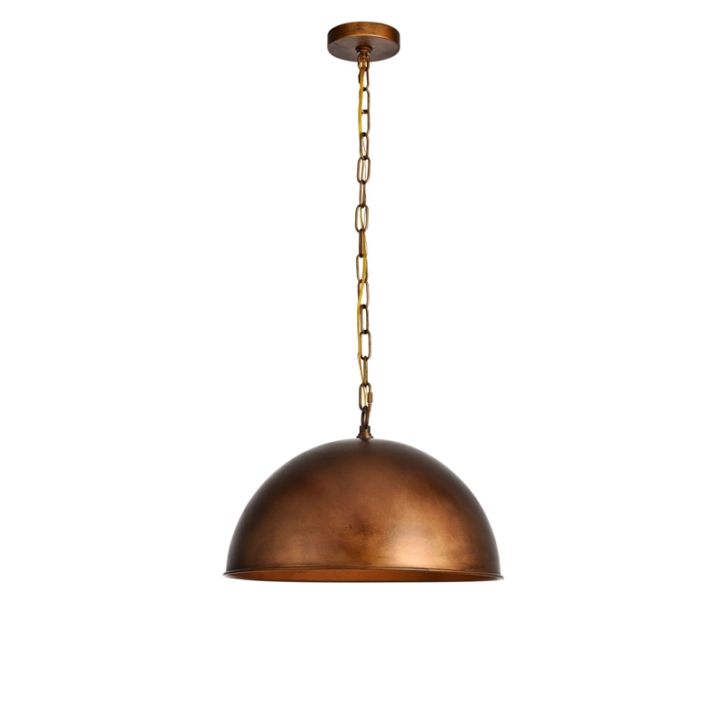 Maklaine Modern 1 - Light Transitional Metal Pendant in Black