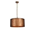 Maklaine 3 - Light Transitional Metal Pendant in Manual Brass