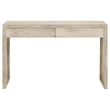 Maklaine Contemporary Wood Console Table with 2-Drawer in Beige