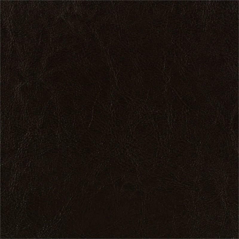 Maklaine Transitional Faux Leather Upholstered Twin Bed Brown