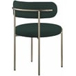 Maklaine Modern / Contemporary Green Boucle Fabric Dining Chair