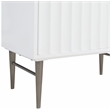 Maklaine Modern / Contemporary Rich White Finish Bathroom Vanity