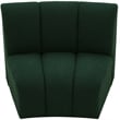 Maklaine Modern / Contemporary Green Boucle Fabric Modular Chair