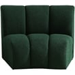 Maklaine Modern / Contemporary Green Boucle Fabric Modular Chair