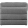 Maklaine Contemporary Grey Durable Linen Textured Fabric Armless