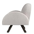 Maklaine Modern Accent Chair with Wood Frame in Beige Finish