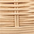 Maklaine 1-Light Rattan & Linen Table Lamp in Natural/White Finish