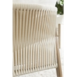 Maklaine Transitional Fabric Club Chair in Pearl White / Smoke Gray
