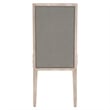 Maklaine Transitional Fabric Dining Chair in Gray (Set of 2)