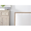 Maklaine Transitional Fabric Dining Chair in White in Set of 2