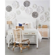 Maklaine Transitional Wood and Steel Desk in Matte White Finish