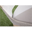 Maklaine Transitional Fabric Outdoor Dining Chair - Gray /Set of 2