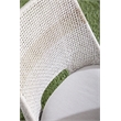 Maklaine Transitional Fabric Outdoor Dining Chair - Gray /Set of 2