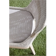 Maklaine Transitional Fabric Outdoor Dining Chair - Gray /Set of 2