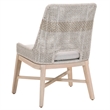 Maklaine Transitional Fabric Outdoor Dining Chair - Gray /Set of 2