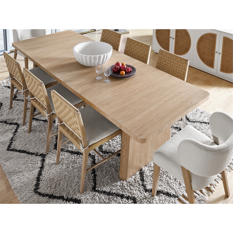 Maklaine Contemporary Set of 2 Side Chairs in Tan Tech Oak Finish
