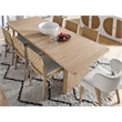 Maklaine Contemporary Set of 2 Side Chairs in Tan Tech Oak Finish