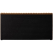 Maklaine Contemporary Deep Channel Tufted Rich Saddle Velvet Full Bed