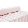 Maklaine Contemporary Deep Channel Tufted Soft Rich Pink Velvet Chair
