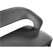 Maklaine Contemporary Upholstered Soft Rich Gray Finish Velvet Bench