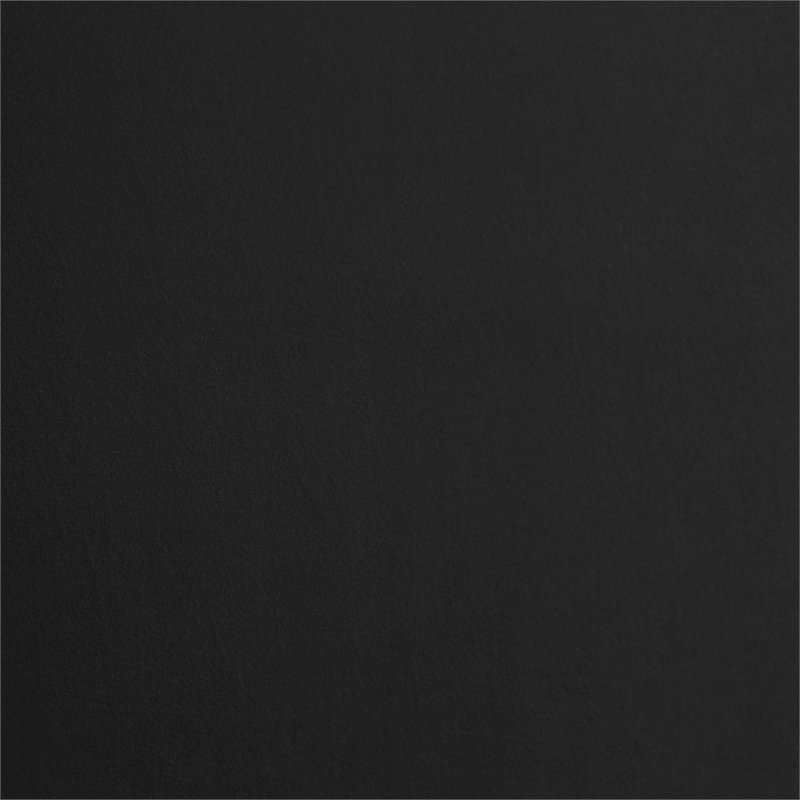 Maklaine Contemporary Soft Rich Black Finish Velvet Twin Bed